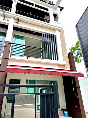 เช่าทาวน์โฮม ม.เทคโนโลยีพระจอมเกล้าธนบุรี : ให้เช่า  ทาวน์เฮ้าส์ 3 ชั้น บ้านกลางเมือง พระราม 3–ราษฎร์บูรณะ บ้านใกล้ส่วนกลาง | ทำเลดีมาก (TH6933)