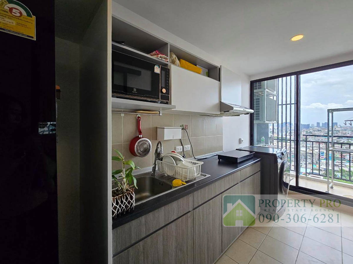รูป ขาย คอนโด Supalai Loft สถานีแยกไฟฉาย แบบ 2 ห้องนอน 84 ตรม ชั้นสูง สภาพใหม่ ตกแต่ง Built in สวย เฟอร์นิเจอร์ เครื่องใช้ไฟฟ้าครบ ใกล้ MRT : MJ26S-012 - รูปที่ 9/11