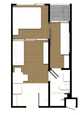 คอนโดให้เช่า : ให้เช่า Plum Condo Sukhumvit 62 | 1 Bed ใกล้ BTS บางจาก 550 ม. เพียง 11,500 บาท/เดือน