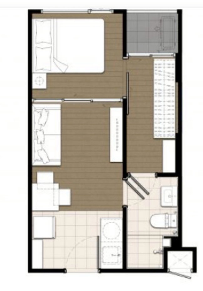 รูป ให้เช่า Plum Condo Sukhumvit 62 | 1 Bed ใกล้ BTS บางจาก 550 ม. เพียง 11,500 บาท/เดือน - รูปที่ 1/2