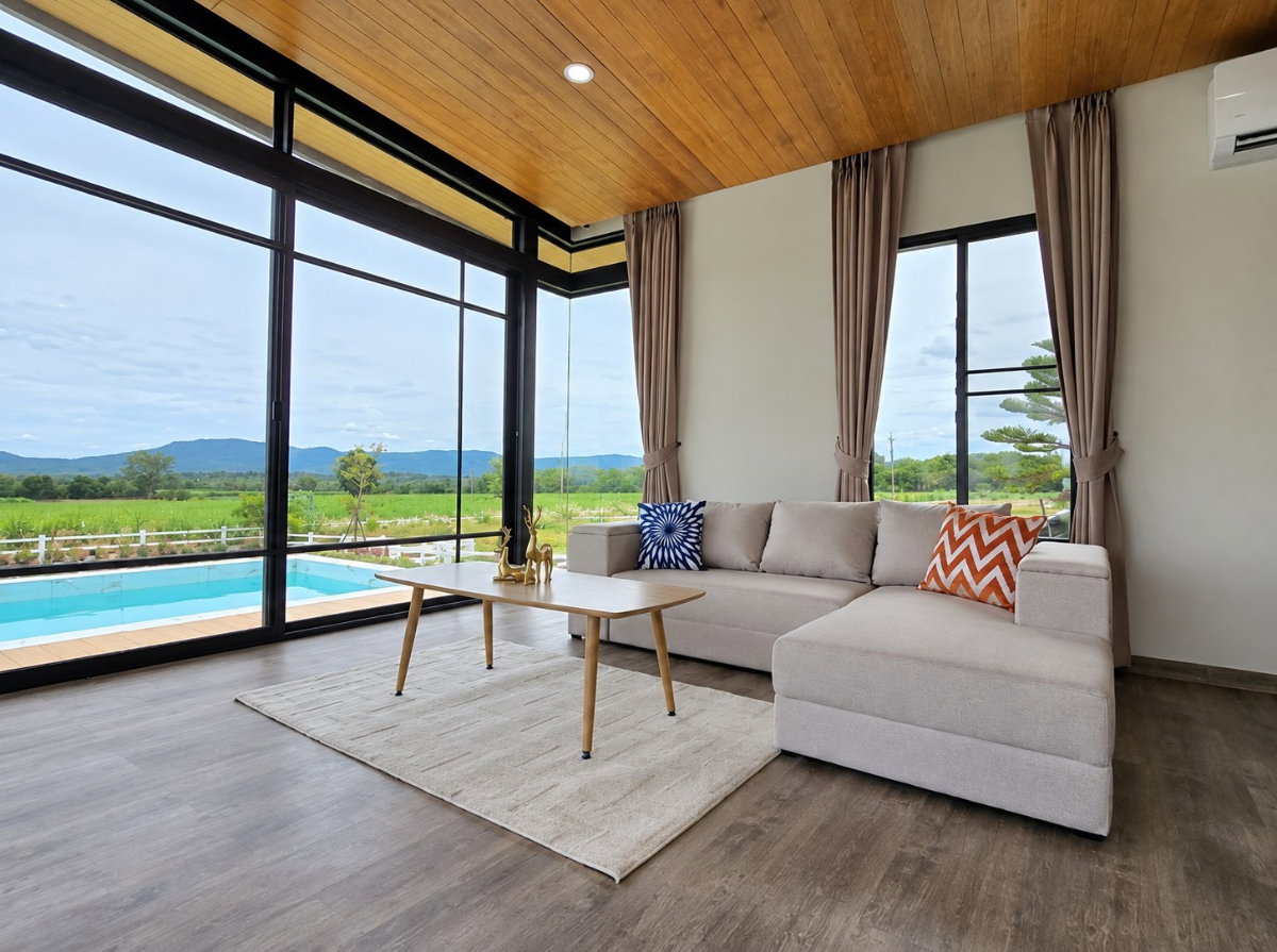 รูป 🏡🌿 ขายบ้านพักตากอากาศหรู เขาใหญ่ | Private Pool Villa 2 หลัง วิวภูเขา พื้นที่กว่า 300 ตร.ว. - รูปที่ 4/15