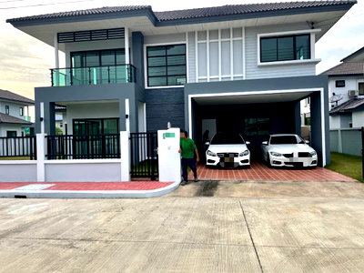 Houses for rent Pathumthani : Spacious Detached House, Ready to Move In | Khlong 6