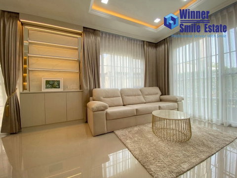 Detached House for Rent : Golden Neo Sukhumvit-Lasalle (Soi Sukhumvit 113) – Beautiful, Fully Furnished