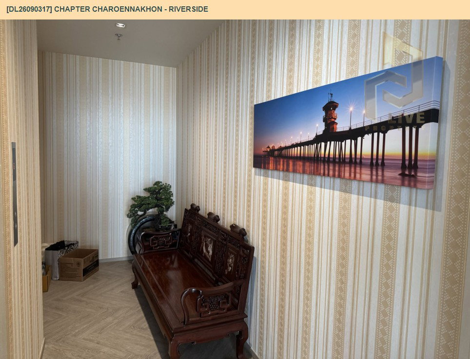 รูป DL26090317 ให้เช่าคอนโด แชปเตอร์ เจริญนคร - ริเวอร์ไซต์ (Chapter Charoennakhon - Riverside) ใกล้ BTS กรุงธนบุรี พร้อมเข้าอยู่ โทรด่วน 0653619502 LineID @952jdxxk - รูปที่ 12/14