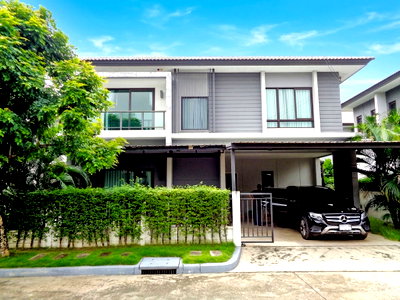 บ้านเดี่ยว แจส กรีน วิลเลจ คู้บอน : 🚩 บ้านเดี่ยวหลังใหญ่สภาพยังใหม่ ตกแต่งพร้อมอยู่ ใกล้ทางด่วน รามอินทรา-อาจณรงค์ ด่านจตุโชติ