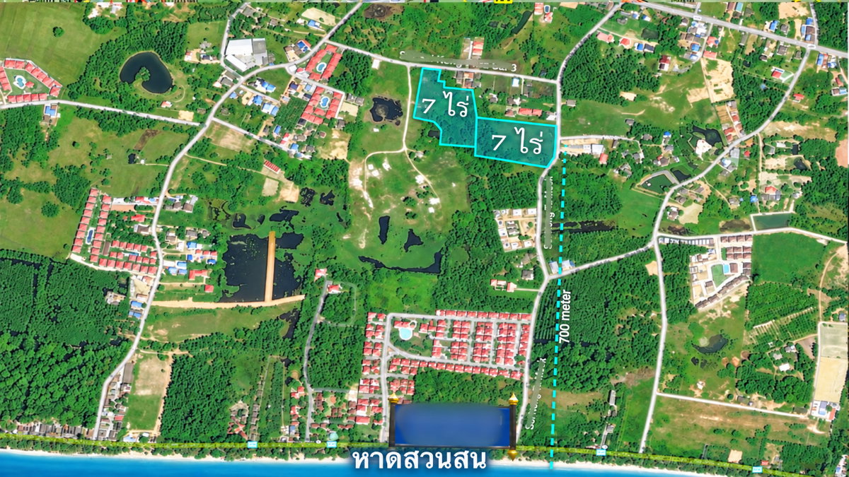 รูป ขายที่ดินเสมอถนน ไม่ต้องถม 14 ไร่ ใกล้หาดสวนสน ระยอง 700 m ติดถนนคอนกรีต 2 ด้าน ไฟฟ้า–ประปาพร้อม - รูปที่ 9/12