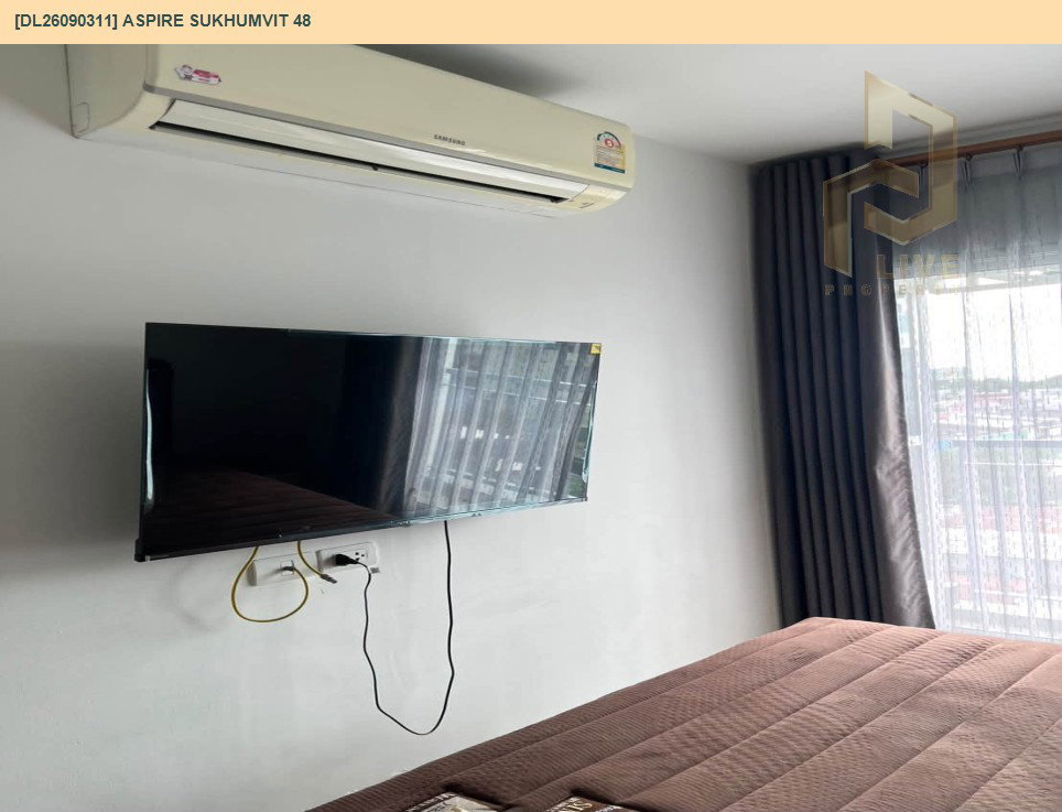 รูป DL26090311 ให้เช่าคอนโด แอสปาย สุขุมวิท 48 (Aspire Sukhumvit 48) ใกล้ BTS พระโขนง พร้อมเข้าอยู่ โทรด่วน 0653619502 LineID @952jdxxk - รูปที่ 9/13