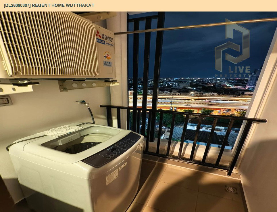 รูป DL26090307 ให้เช่าคอนโด รีเจ้นท์ โฮม วุฒากาศ (Regent Home Wutthakat) ใกล้ BTS วุฒากาศ พร้อมเข้าอยู่ โทรด่วน 0653619502 LineID @952jdxxk - รูปที่ 10/11