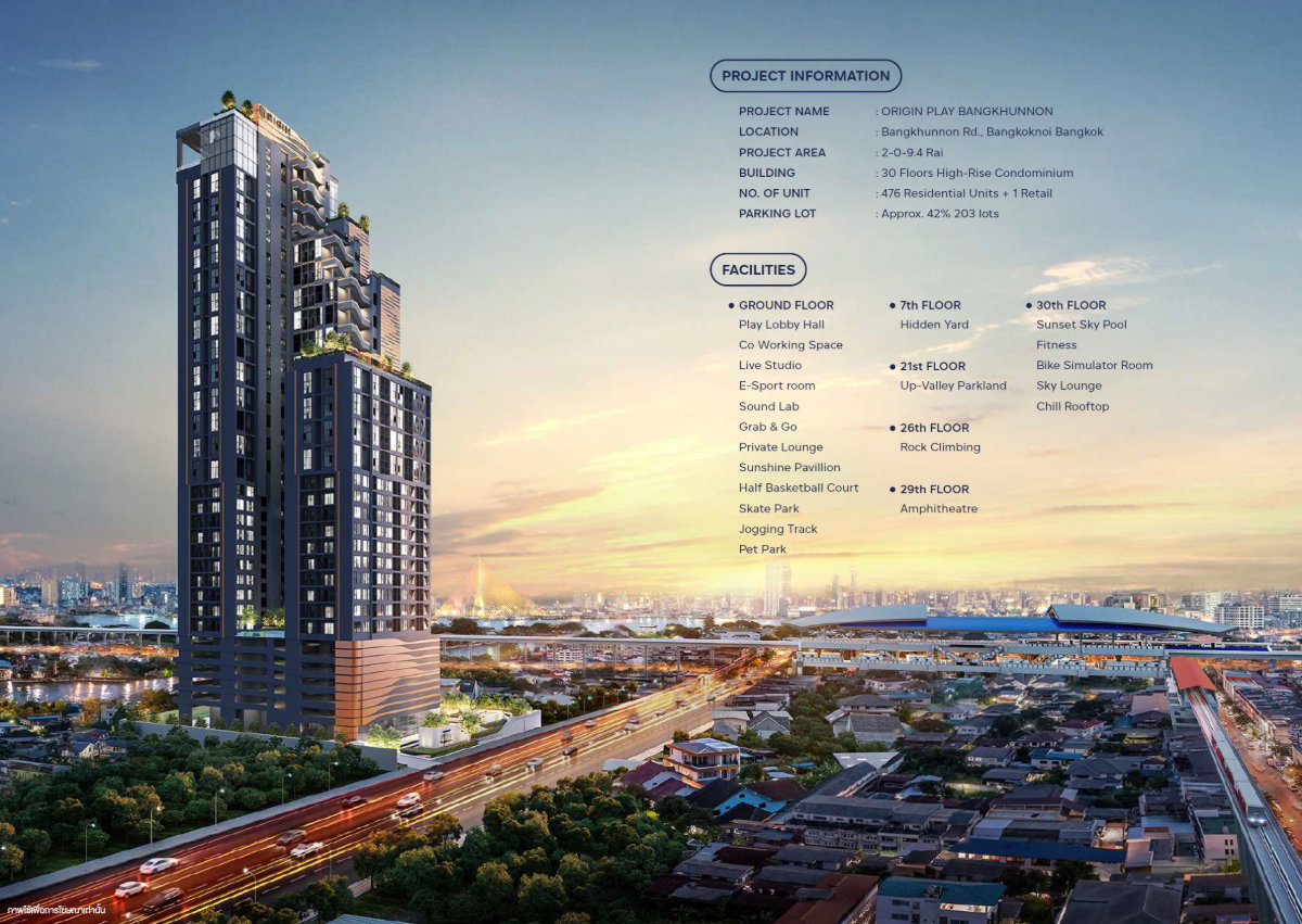 picture For RENT-Origin Play Bangkhunnon Triple Station 28.6 Sq.m.(High Celing) - 30/34