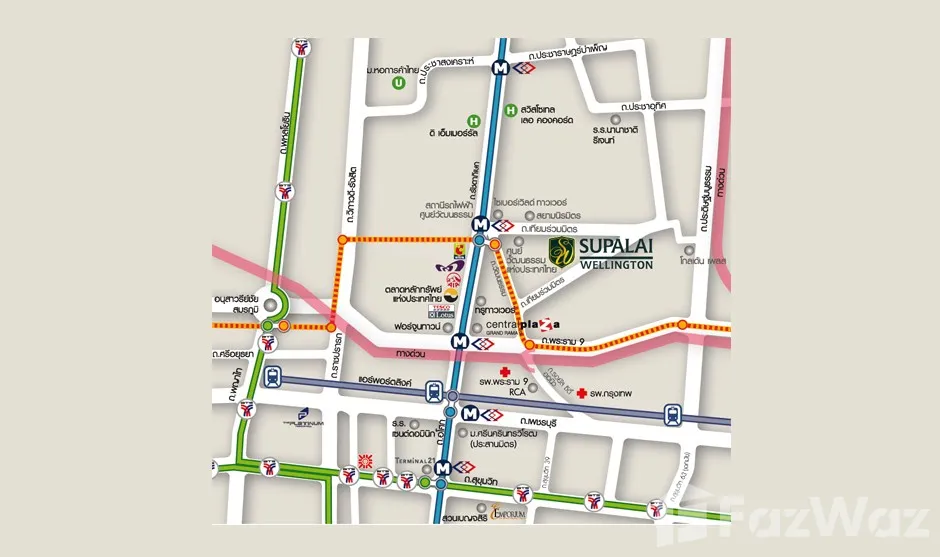 รูป คอนโดให้เช่า 2 ห้องนอน ในโครงการ ศุภาลัย เวลลิงตัน 6748243 - รูปที่ 30/47