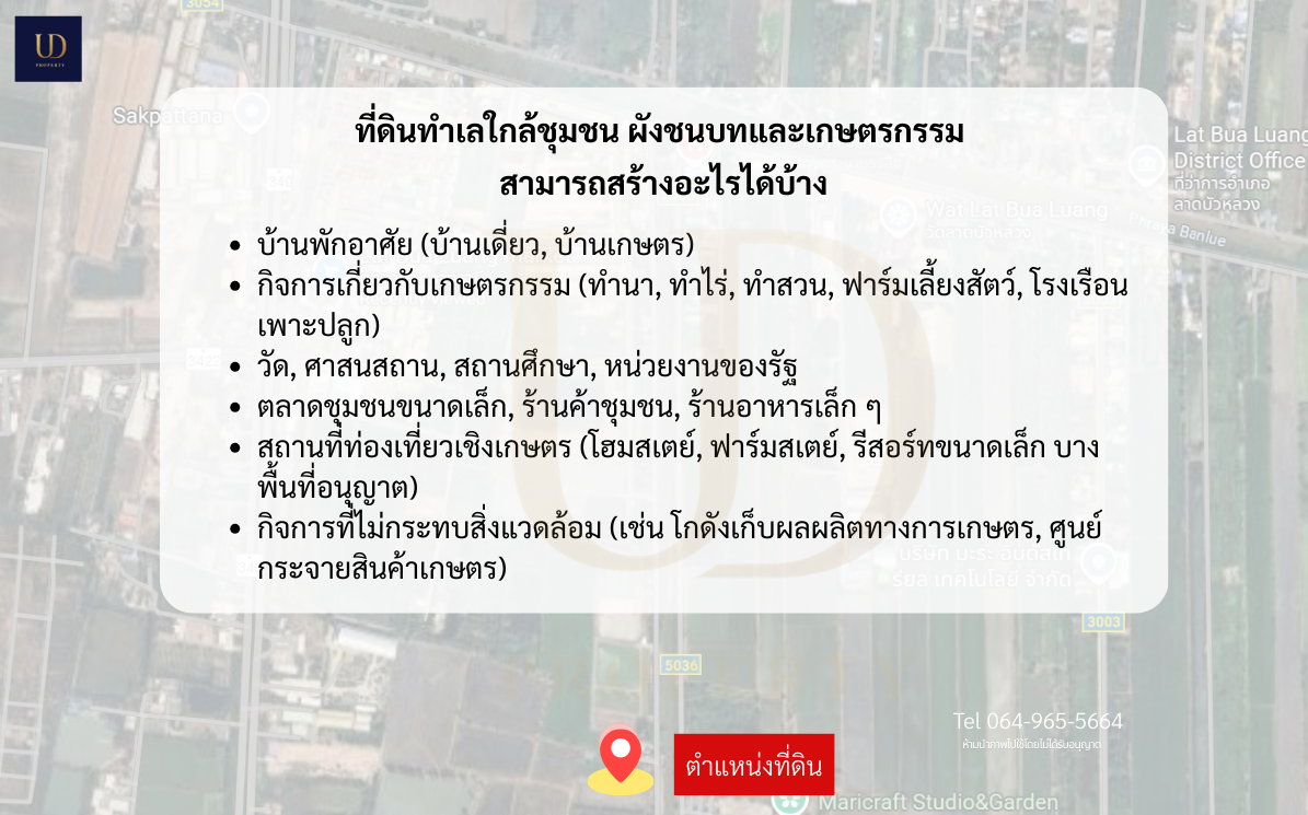 รูป [ขาย] ที่ดินริมน้ำ ถมแล้ว! 1 ไร่ 340 ตร.ว. ใกล้ตลาดลาดบัวหลวง-ถ.340 ติดคลองขุนศรี บรรยากาศดี มีน้ำ-ไฟพร้อมสร้างบ้าน 🌿💧 - รูปที่ 6/10