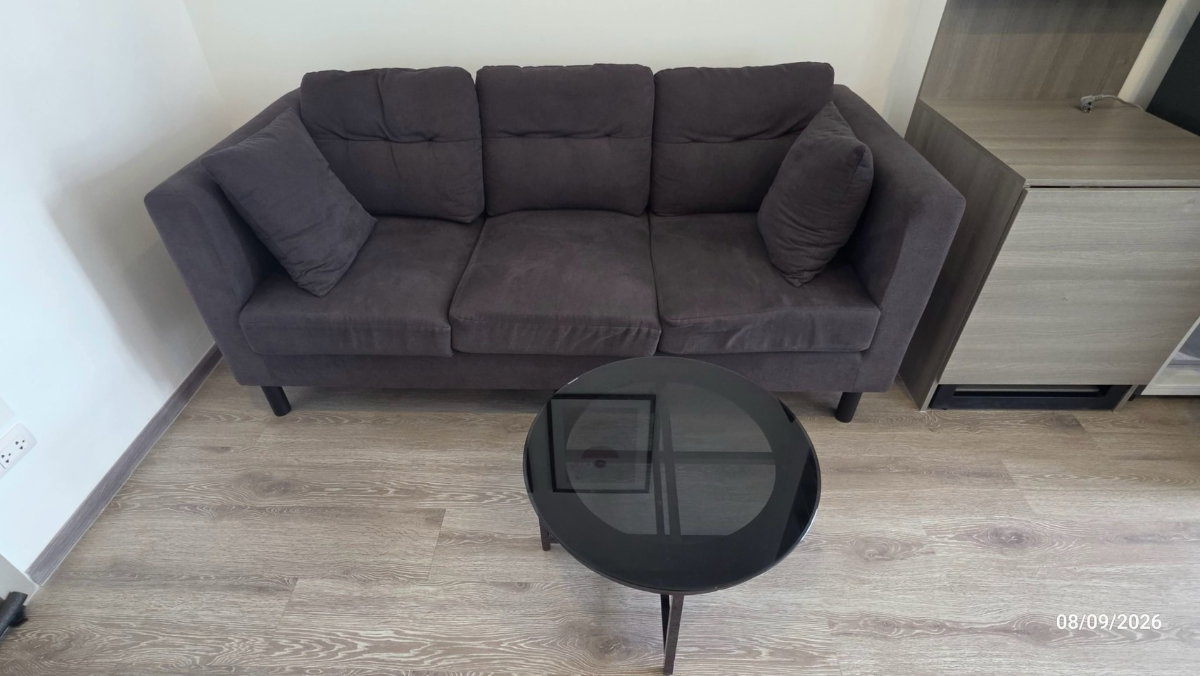 รูป Condo for RENT : Knightsbridge Prime Onnut   𝐒𝐢𝐳𝐞 : 35 sqm.  𝐓𝐲𝐩𝐞 : 1 Bedroom /1 Bathroom /city view  𝐅𝐥𝐨𝐨𝐫 : 45th  ✅ Fully furnished - รูปที่ 1/11