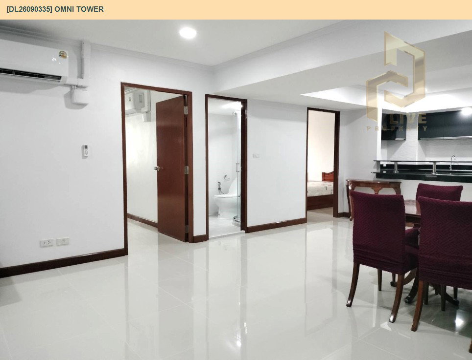 รูป DL26090335 ให้เช่าคอนโด ออมนิ ทาวเวอร์ (Omni Tower) ใกล้ BTS นานา พร้อมเข้าอยู่ โทรด่วน 0638692663 LineID @952jdxxk - รูปที่ 5/13