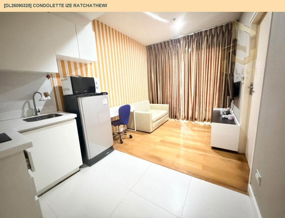 รูป DL26090325 ให้เช่าคอนโด คอนโดเลต ไอซ์ ราชเทวี (Condolette Ize Ratchathewi) ใกล้ BTS ราชเทวี พร้อมเข้าอยู่ โทรด่วน 0638692663 LineID @952jdxxk - รูปที่ 7/12