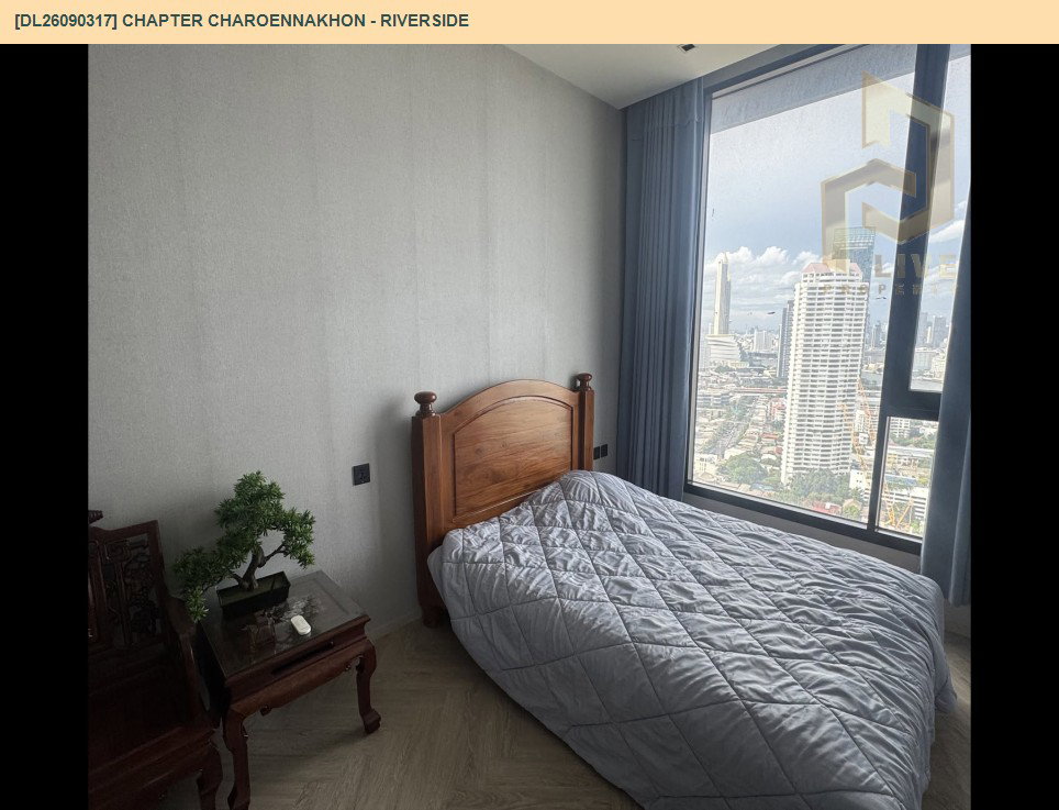 รูป DL26090317 ให้เช่าคอนโด แชปเตอร์ เจริญนคร - ริเวอร์ไซต์ (Chapter Charoennakhon - Riverside) ใกล้ BTS กรุงธนบุรี พร้อมเข้าอยู่ โทรด่วน 0653619502 LineID @952jdxxk - รูปที่ 2/14