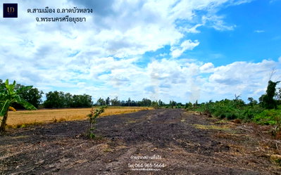 ที่ดิน ลาดบัวหลวง พระนครศรีอยุธยา : [ขาย] ที่ดินริมน้ำ ถมแล้ว! 1 ไร่ 340 ตร.ว. ใกล้ตลาดลาดบัวหลวง-ถ.340 ติดคลองขุนศรี บรรยากาศดี มีน้ำ-ไฟพร้อมสร้างบ้าน 🌿💧
