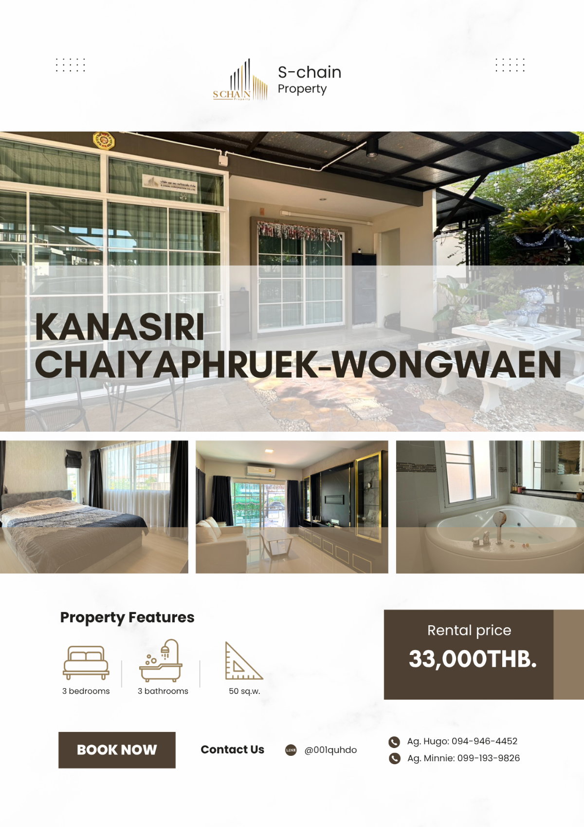 🌻🏡 บ้านเดี่ยว 2 ชั้น 3 ห้องนอน บรรยากาศสงบ ย่านบางบัวทอง เชื่อมชัยพฤกษ์–วงแหวนสะดวก 💛 Kanasiri Chaiyaphruek-Wongwaen ✨ NO-037