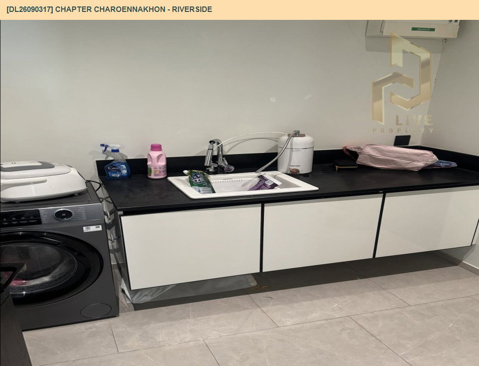 รูป DL26090317 ให้เช่าคอนโด แชปเตอร์ เจริญนคร - ริเวอร์ไซต์ (Chapter Charoennakhon - Riverside) ใกล้ BTS กรุงธนบุรี พร้อมเข้าอยู่ โทรด่วน 0653619502 LineID @952jdxxk - รูปที่ 8/14