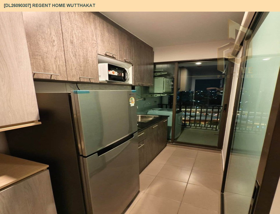 รูป DL26090307 ให้เช่าคอนโด รีเจ้นท์ โฮม วุฒากาศ (Regent Home Wutthakat) ใกล้ BTS วุฒากาศ พร้อมเข้าอยู่ โทรด่วน 0653619502 LineID @952jdxxk - รูปที่ 9/11