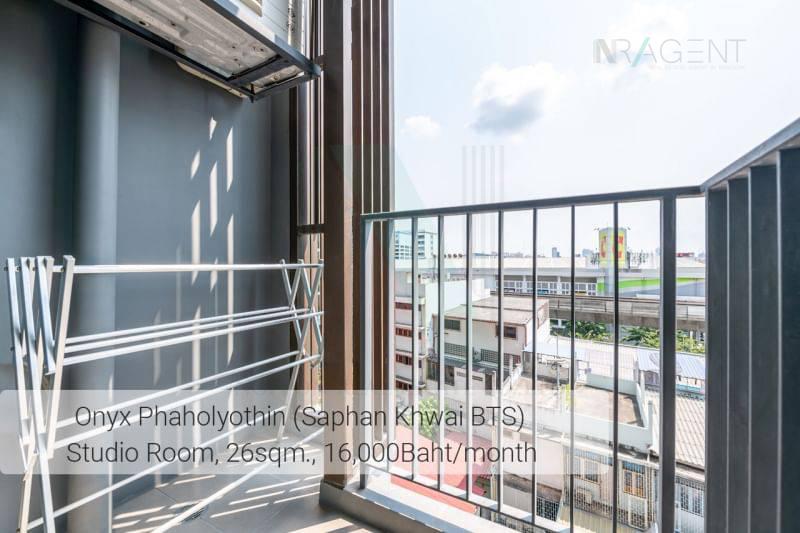 picture For rent ONYX Phaholyothin STUDIO 7th floor near BTS Saphan Khwai. - 8/8