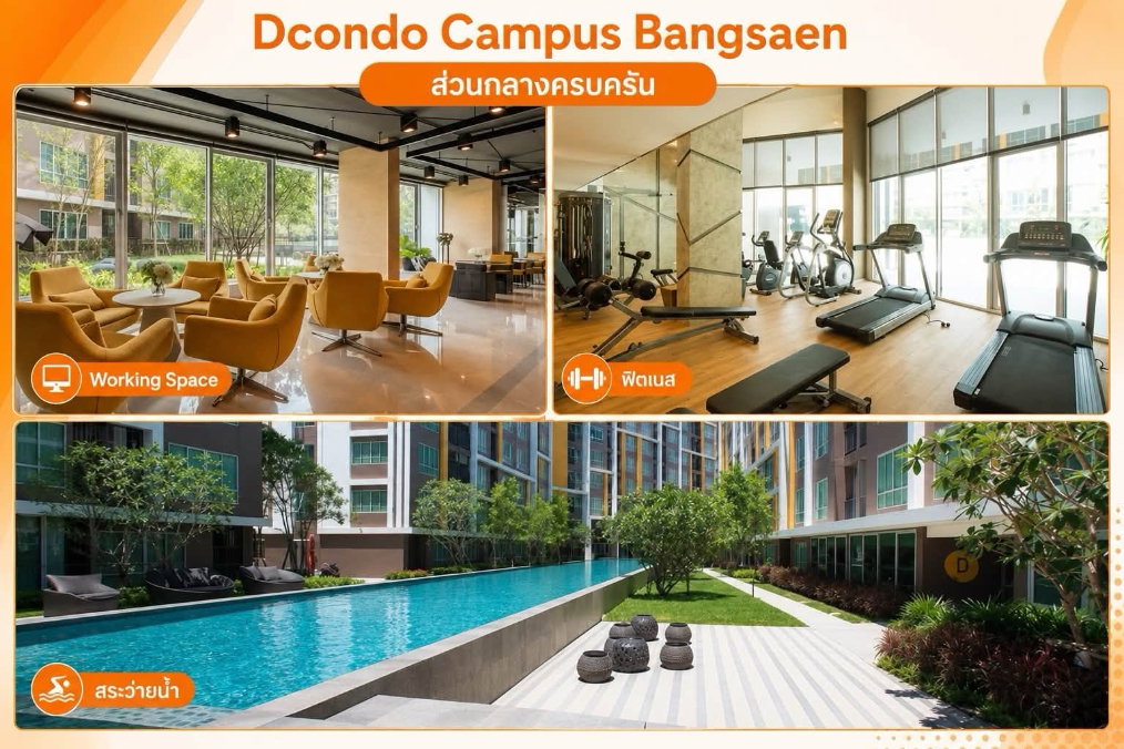 รูป DCondo ดีคอนโด ชั้น6 ตึกD  ------------วิวโล่ง------------Tel 097-049-5874 (Line: @choncondo มี@ด้วย) - รูปที่ 12/12