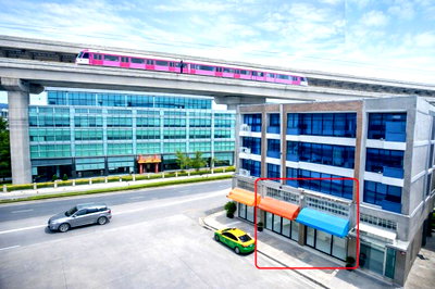 Shophouses for rent Pracha Chuen Road : 			MRT Rajabhat Phranakhon 999m. Commercial building for rent 1st floor Harrow International School 6          