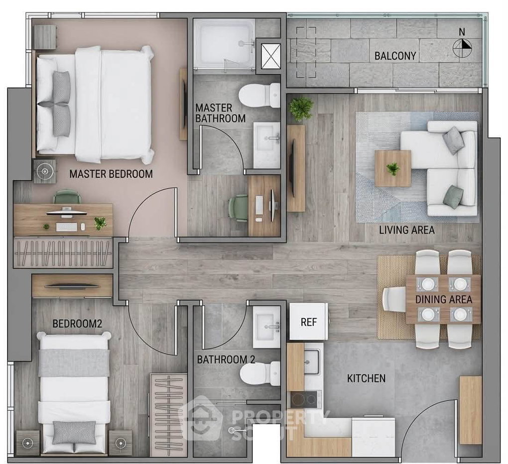 รูป คอนโด 2 ห้องนอน The Base Park West Sukhumvit 77 ใกล้ BTS อ่อนนุช (ID 3302022) - รูปที่ 10/10