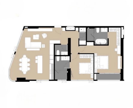 100m To BTS Phrom Phong: Spacious 2-BR Muniq Phromphong (ID 3301921)
