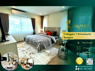 เช่าบ้านเดี่ยว สมุทรปราการ : UV01822 - Villaggio 3 Srinakarin - Bangna : MegaBangna 