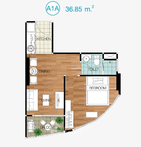 รูป คอนโด 1-ห้องนอน ที่ เดอะ นิช ตากสิน ใกล้ BTS วงเวียนใหญ่ (ID 3305371) - รูปที่ 7/12