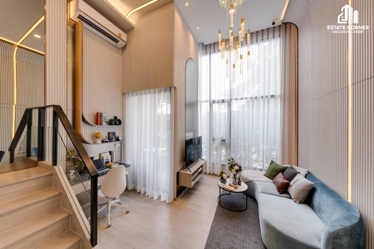 picture Condo for Sale: Origin Place Phetkasem – High-Ceiling 'Duo Space' Unit on the 17th Floor.  - 3/9