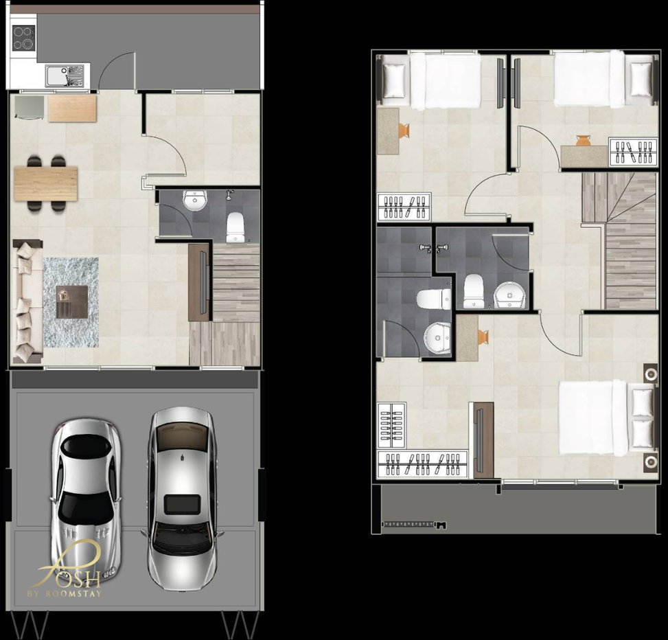 รูป OCEAN TOWN โอเชี่ยนทาวน์ เมืองรัษฎา ” ทาวน์โฮมสองชั้นแปลงมุมพื้นที่เยอะ 49-100 ตร.วา“ ล๊อตสุดท้ายก่อนปิดโครงการ - รูปที่ 17/19