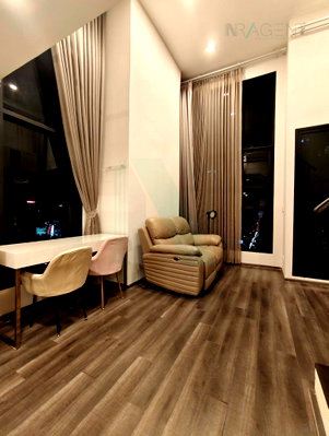 คอนโดให้เช่า : ให้เช่าคอนโด ไนท์บริดจ์ สเปซ พระราม 9 อาคาร 1 ชั้น 24 Duplex ขนาด 40 ตรม ใกล้ Central พระราม 9