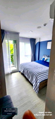 คอนโดให้เช่า : 🏝️ ให้เช่า 𝗞𝗔𝗩𝗘 𝗧𝗢𝗪𝗡 𝗜𝗦𝗟𝗔𝗡𝗗 | 𝟮 𝗕𝗘𝗗𝗥𝗢𝗢𝗠𝗦 | วิวสระ 🌊 | ตึก D ชั้น 2 | TV 55 นิ้ว | พร้อมเข้าอยู่