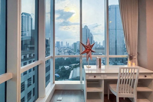 LTHC16175 - Luxury Condo FOR SALE The Room Sathorn 78 sqm. 2 Beds 2 Baths Near BTS Surasak & Saint Louis 12.5MB