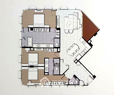 คอนโดให้เช่า : ใกล้ BTS พร้อมพงษ์ 200 ม. | คอนโด 3 ห้องนอน Ashton Residence 41 (ID 2834688)