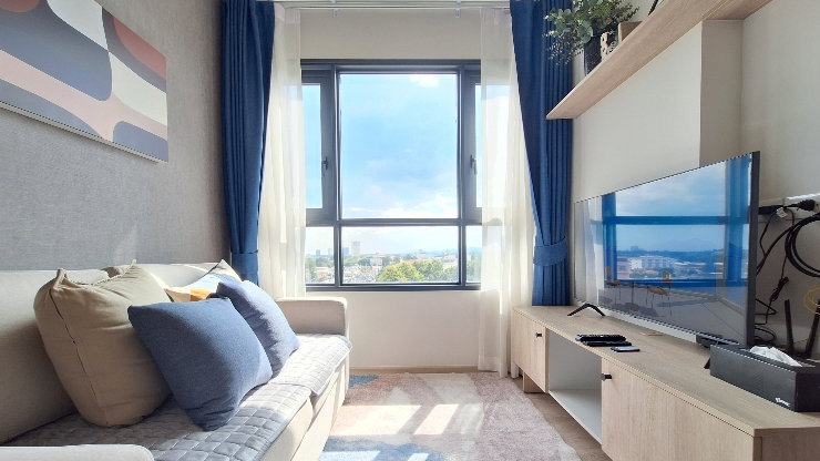 รูป ✅️For Rent  Condo The Base Height Chiang Mai | 13,000 Baht/month.Doi Suthep view,Near Central Festival,8th Floor,29 sq.m.,Bedroom, 1 Bathroom - รูปที่ 3/17