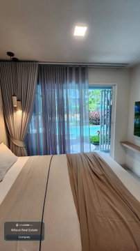 🏝️ ให้เช่า 𝗞𝗔𝗩𝗘 𝗧𝗢𝗪𝗡 𝗜𝗦𝗟𝗔𝗡𝗗 | 1 Bed Pool | ชั้น 1 ตึก G | 36 ตร.ม. | เปิดระเบียงลงสระได้เลย 🌊