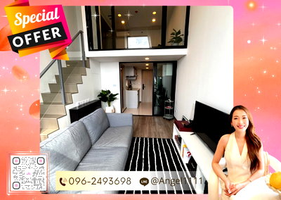 Condos for rent : ✨🦄 Ready to move 🦄✨ So Origin Kaset Interchange 🚝 Nearby MRT BTS Kaset University (SOK0217)