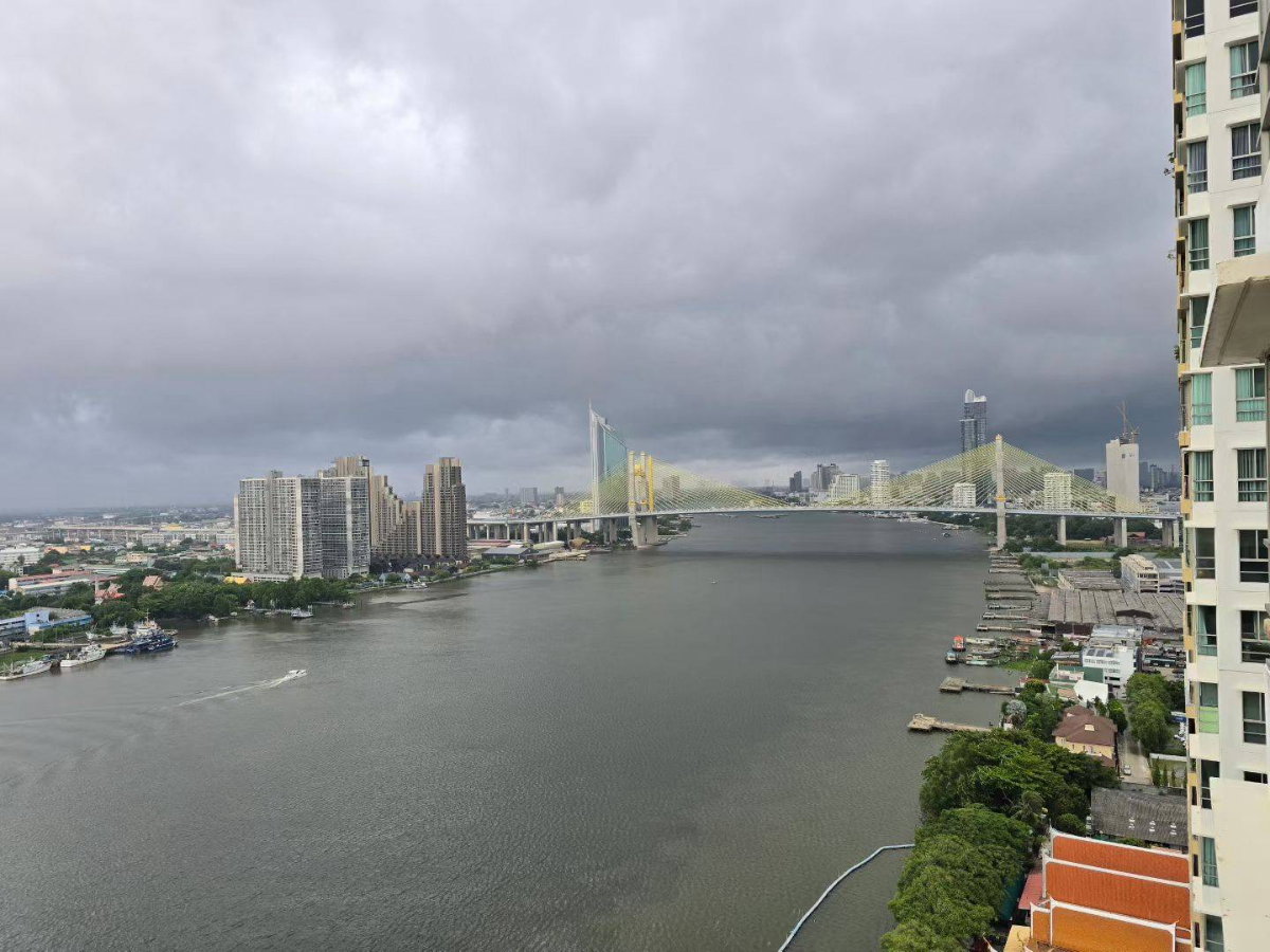 RS7692 ขาย Lumpini Riverside พระราม 3 ห้องขนาดใหญ่บนชั้นสูง วิวแม่น้ำ มี 2 ระเบียง ห้องว่างไม่ติดผู้เช่า