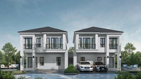 RDA086🏡ให้เช่า The Astoria ราชพฤกษ์–รัตนาธิเบศร์ | บ้านแฝดสไตล์ยุโรป 3 ห้องนอน💚