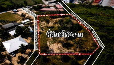 Land for sale Chonburi : Land for sale in a prime location Nong Sadao, Bang Lamung, Chonburi. Suitable for building a home or for investment.