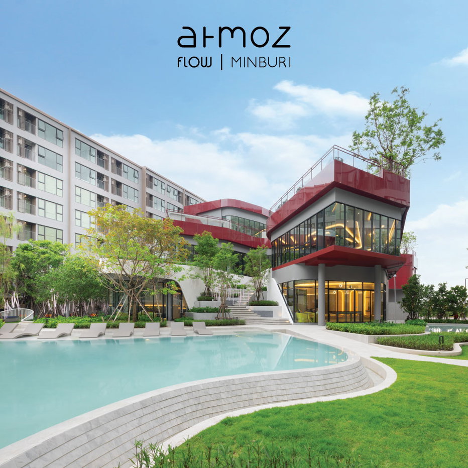 รูป ให้เช่า Atmoz Flow Minburi ห้องสวยฟีลรีสอร์ท | ชั้น 8 วิวเมืองโล่ง | 29 ตร.ม. | 12,000 บาท/เดือน - รูปที่ 10/10