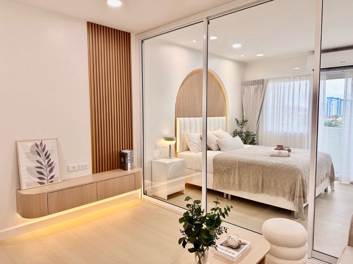 รูป 🔥 ห้องมุม ชั้น 7 รีโนเวทใหม่ทั้งห้อง ใกล้รถไฟฟ้าเพียง 150 เมตร! 🔥เดอะทรีโอ การ์เด้นท์ - รูปที่ 1/12