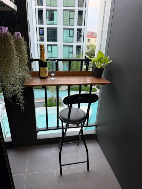รูป ให้เช่า >>Atmoz Oasis Onnut l วิวสระสวยที่สุด 1ห้องนอน 28 SQM. l ตกแต่งสวยพร้อมเครื่องใช้ไฟฟ้า - รูปที่ 9/11