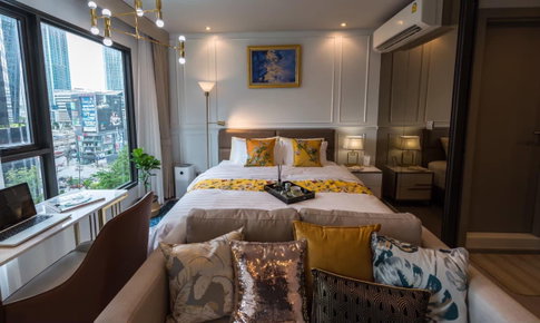 ⭐️Life Asoke Rama9⭐️ห้องพร้อมอยู่ ให้เช่าราคาดี แต่งครบแบบ Modern Luxury
