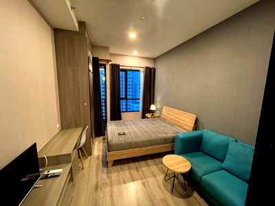 คอนโดให้เช่า : KnightsBridge Collage รามคำแหง | ยูนิต 1 ห้องนอน ชั้น 14 (600 ม. ถึงเดอะมอลล์บางกะปิ และ MRT แยกลำสาลี)