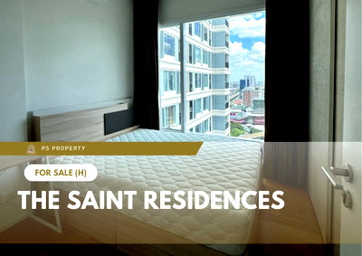 ขายคอนโด : ขายด่วน 📍 The Saint Residences📍 เฟอร์นิเจอร์ และ เครื่องใช้ไฟฟ้าครบ ใกล้ BTS ห้าแยกลาดพร้าว