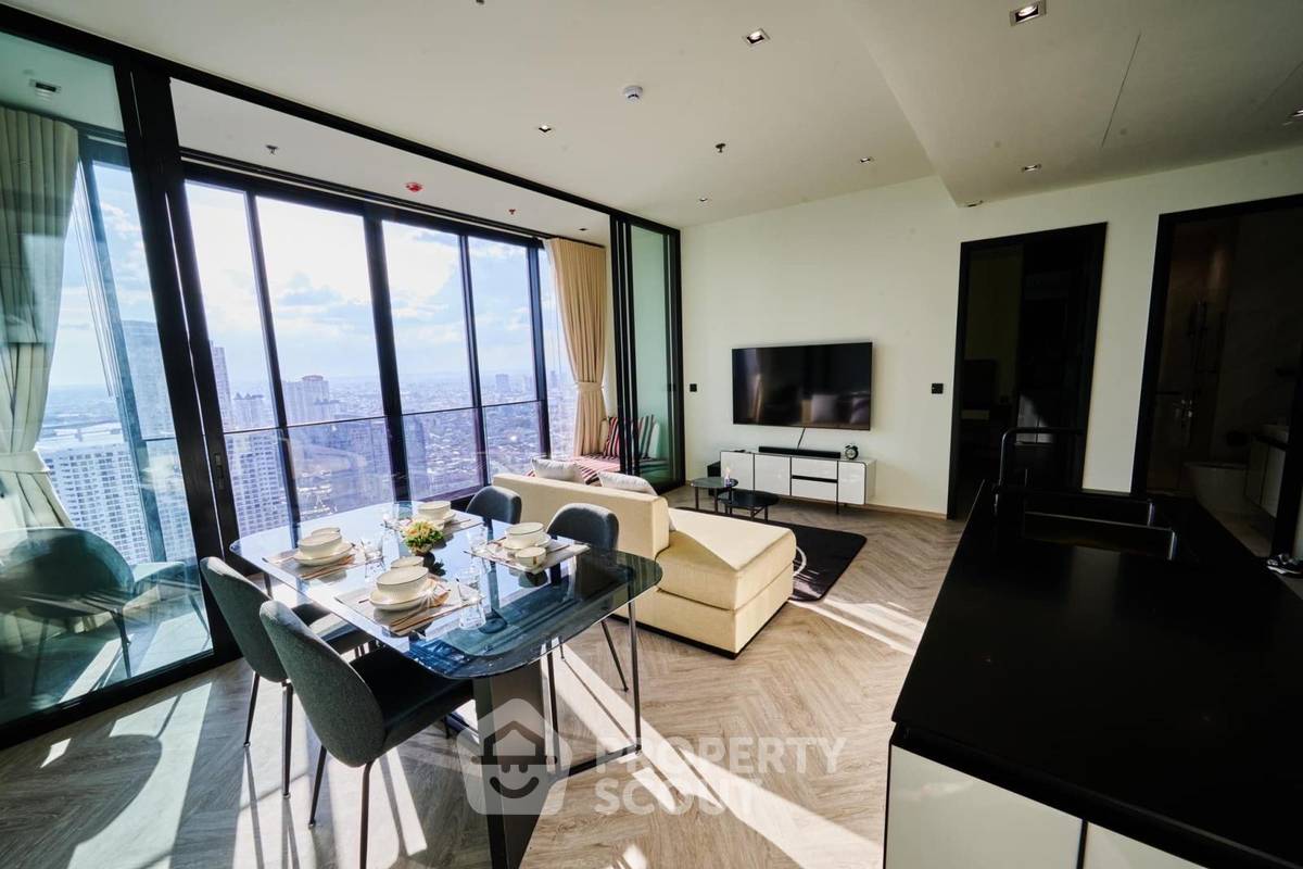รูป คอนโดชั้น 45 แบบ 2 ห้องนอน Chapter Charoennakhorn - Riverside ใกล้ BTS กรุงธนบุรี (ID 3309474) - รูปที่ 4/9
