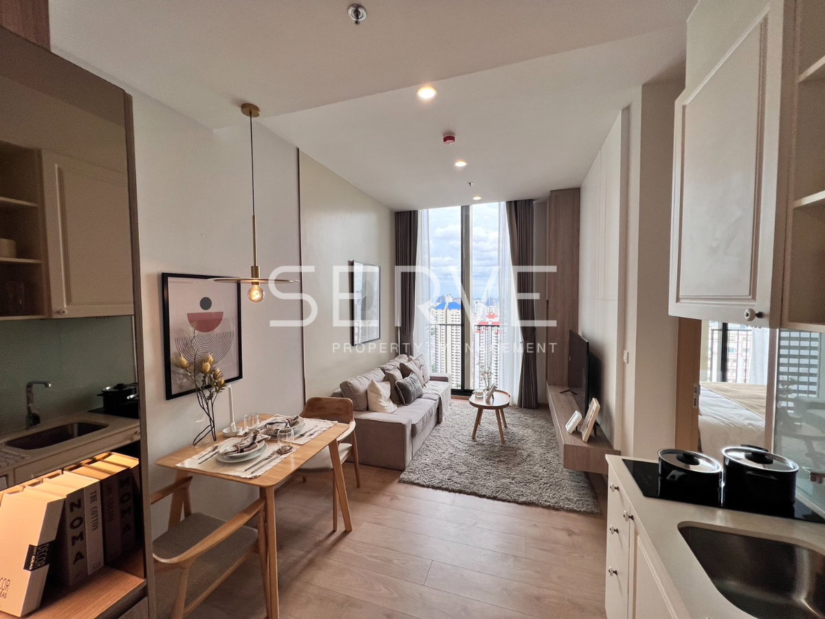 รูป 🔥ราคาดีมาก 23K🔥- 1 นอน 34.18 ตร.ม. ตกแต่งสวยงาม ชั้นสูง 30+ ทำเลดี ใกล้สถานี BTS อโศก และ MRT สุขุมวิท 550 ม. ที่คอนโด Noble BE19 / ให้เช่าคอนโด - รูปที่ 1/2